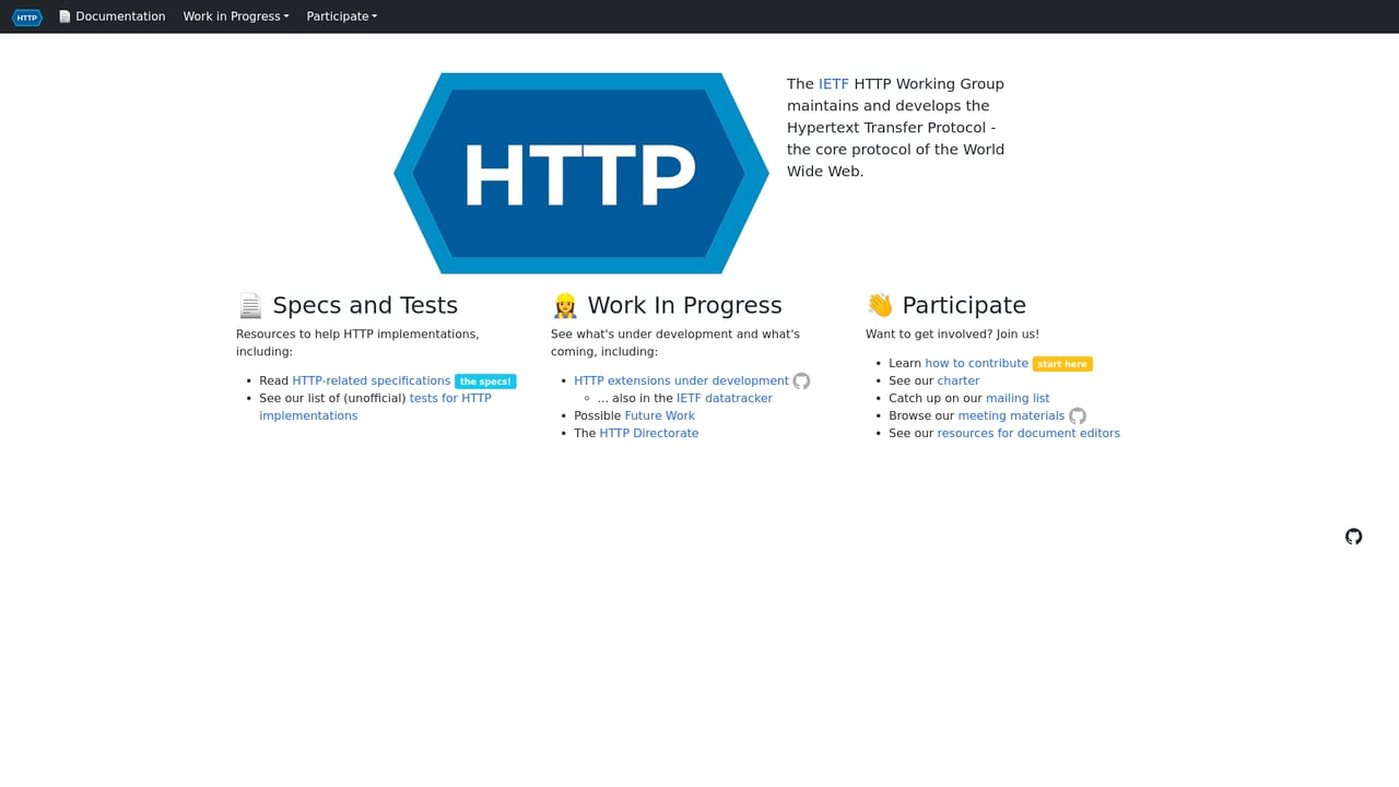 Screenshot of HTTP/3 website