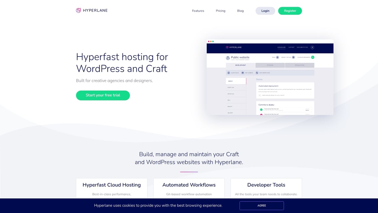 Screenshot of Hyperlane website