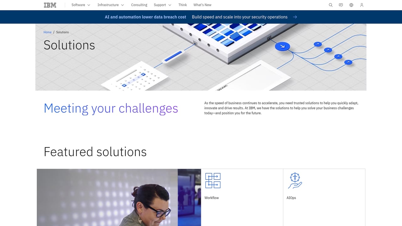Screenshot of IBM HTTP Server website