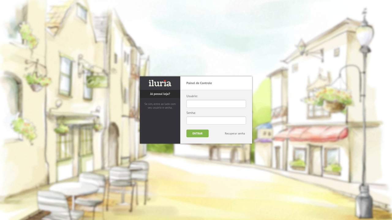 Screenshot of Iluria website