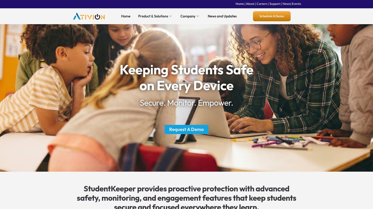 Screenshot of Impero website