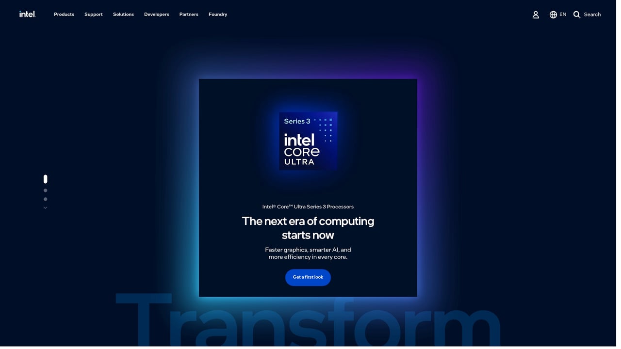 Screenshot of Intel Active Management Technology website