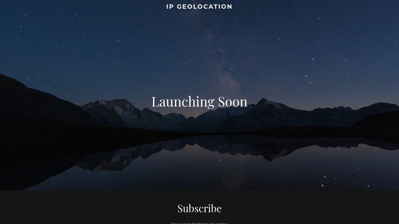 Screenshot of ipgeolocation website