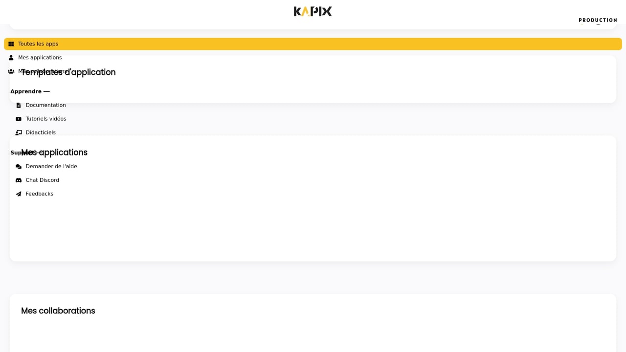 Screenshot of Kapix Studio website