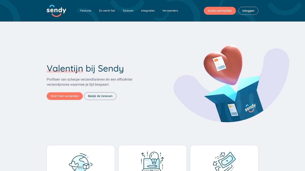 Screenshot of Keen Delivery website