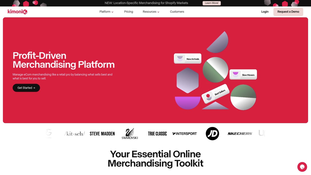 Screenshot of Kimonix website