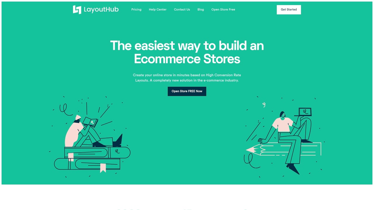 Screenshot of LayoutHub website