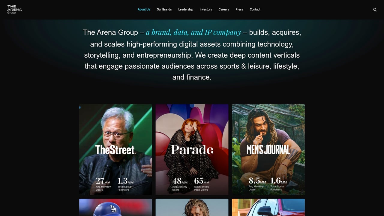 Screenshot of LiftIgniter website