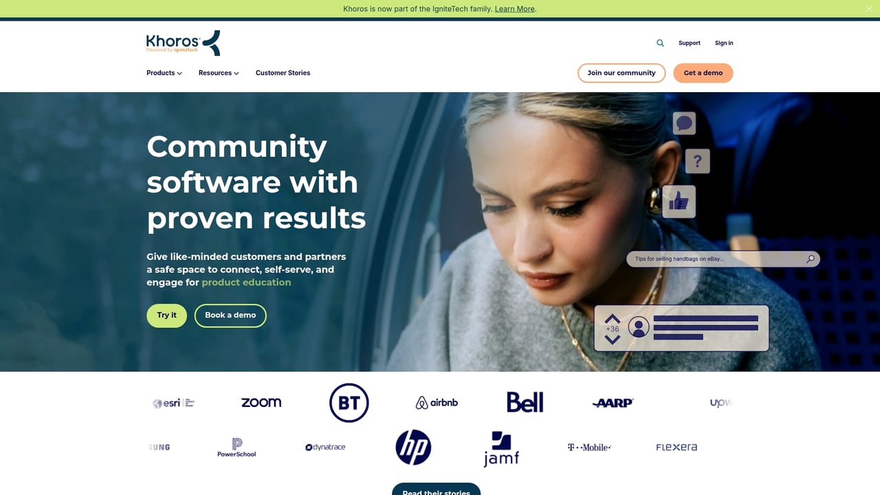 Screenshot of Lithium website