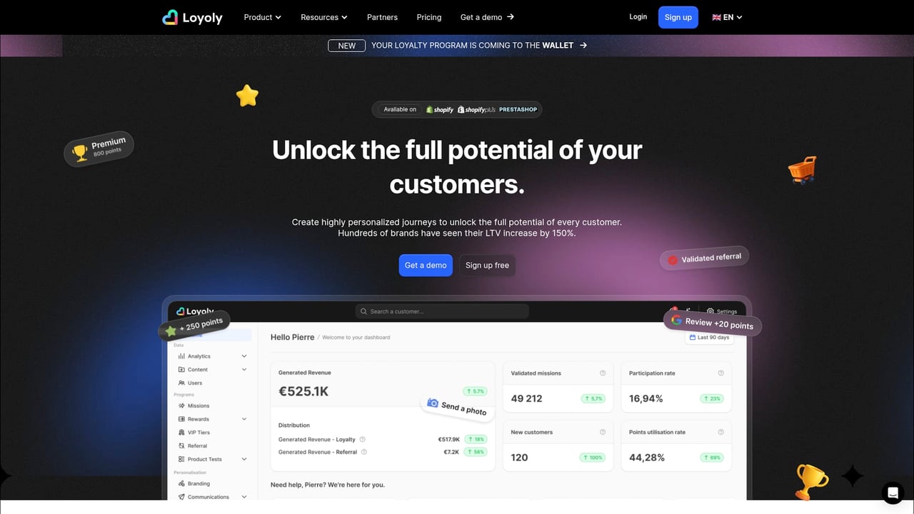 Screenshot of Loyoly website