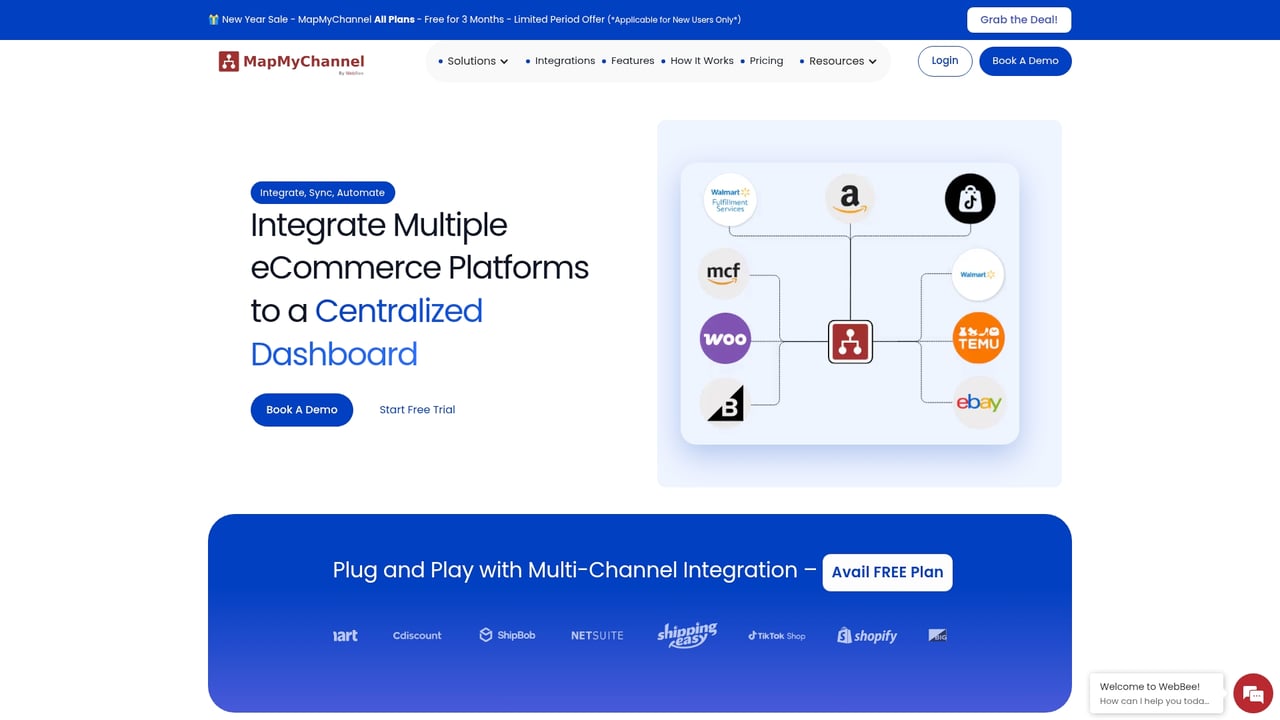 Screenshot of MapMyChannel website