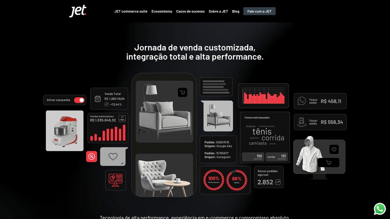 Screenshot of NEO - Omnichannel Commerce Platform website