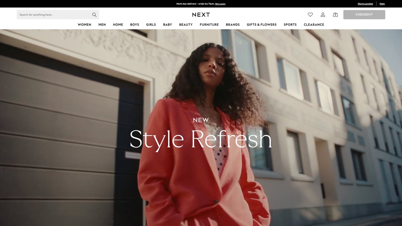 Screenshot of Next Total website
