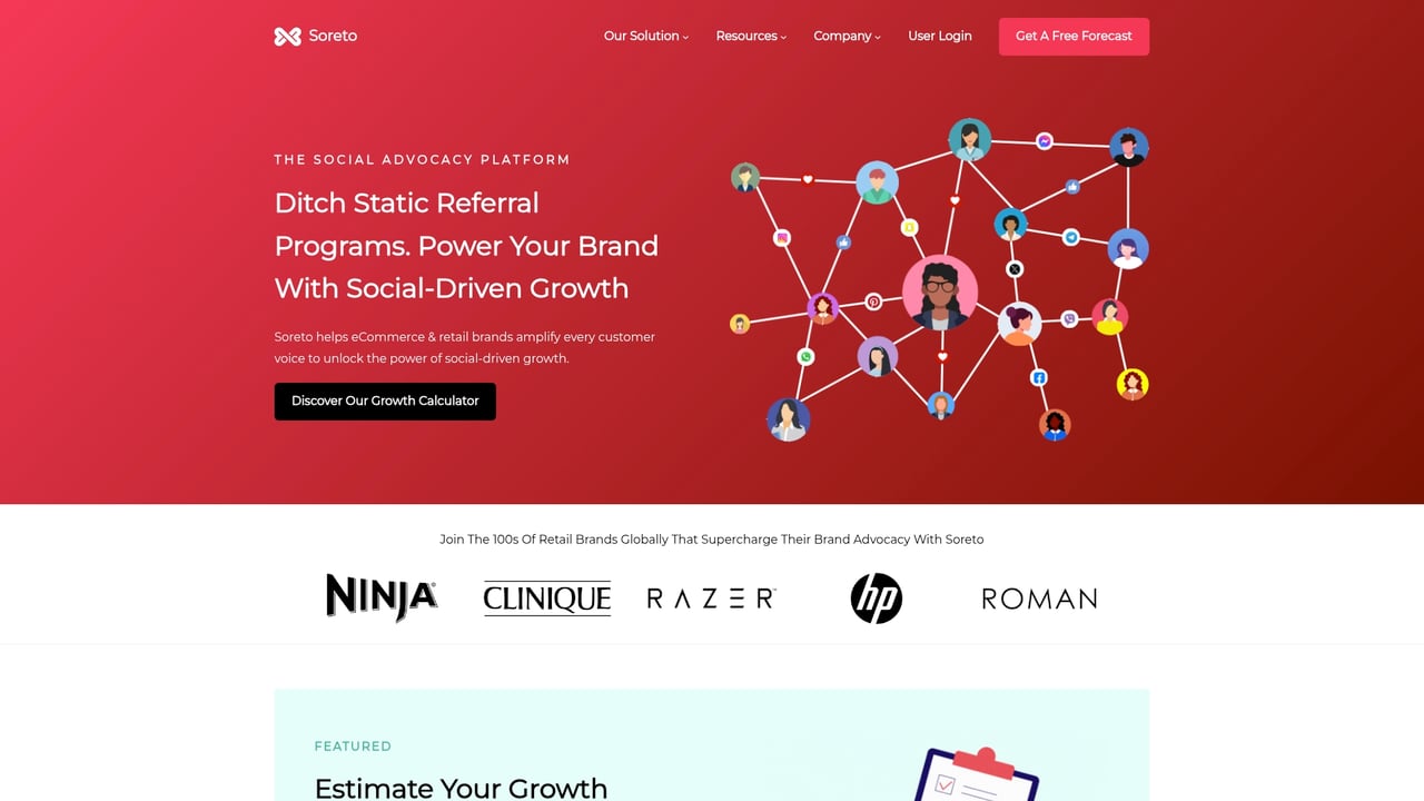 Screenshot of Oculizm website