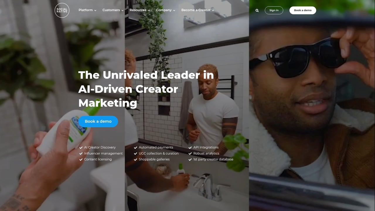 Screenshot of Olapic website