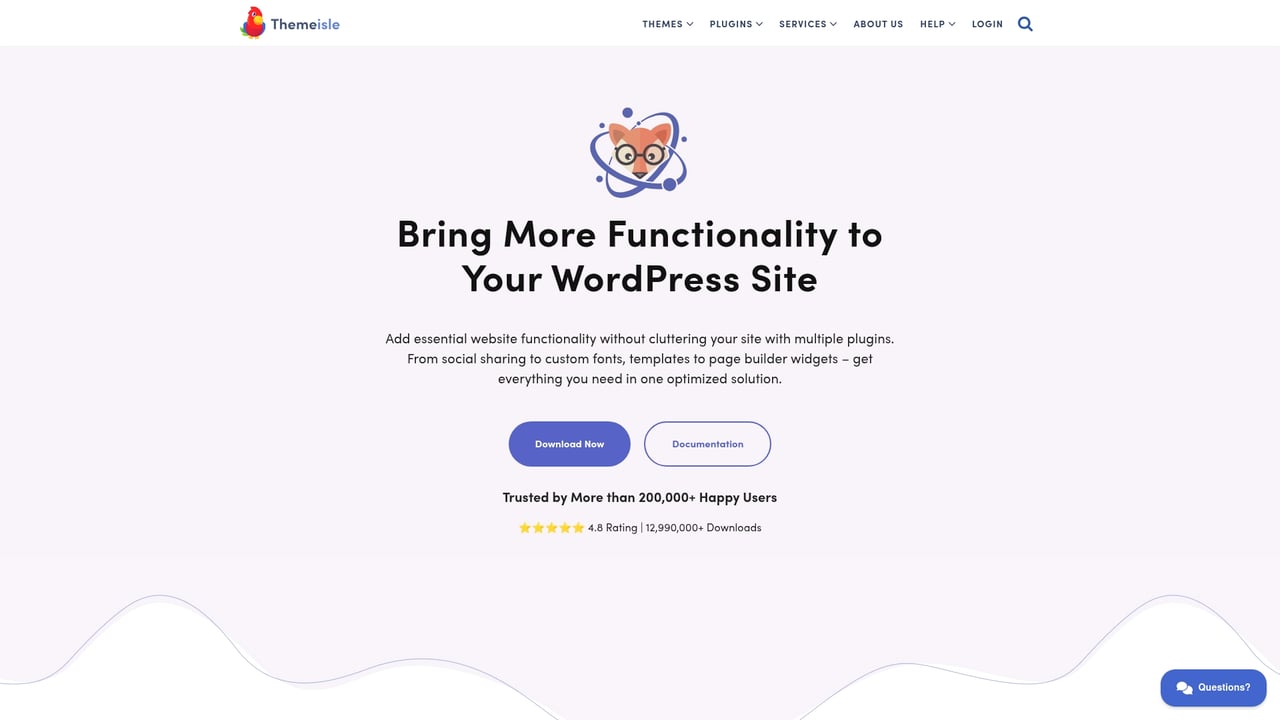 Screenshot of OrbitFox website