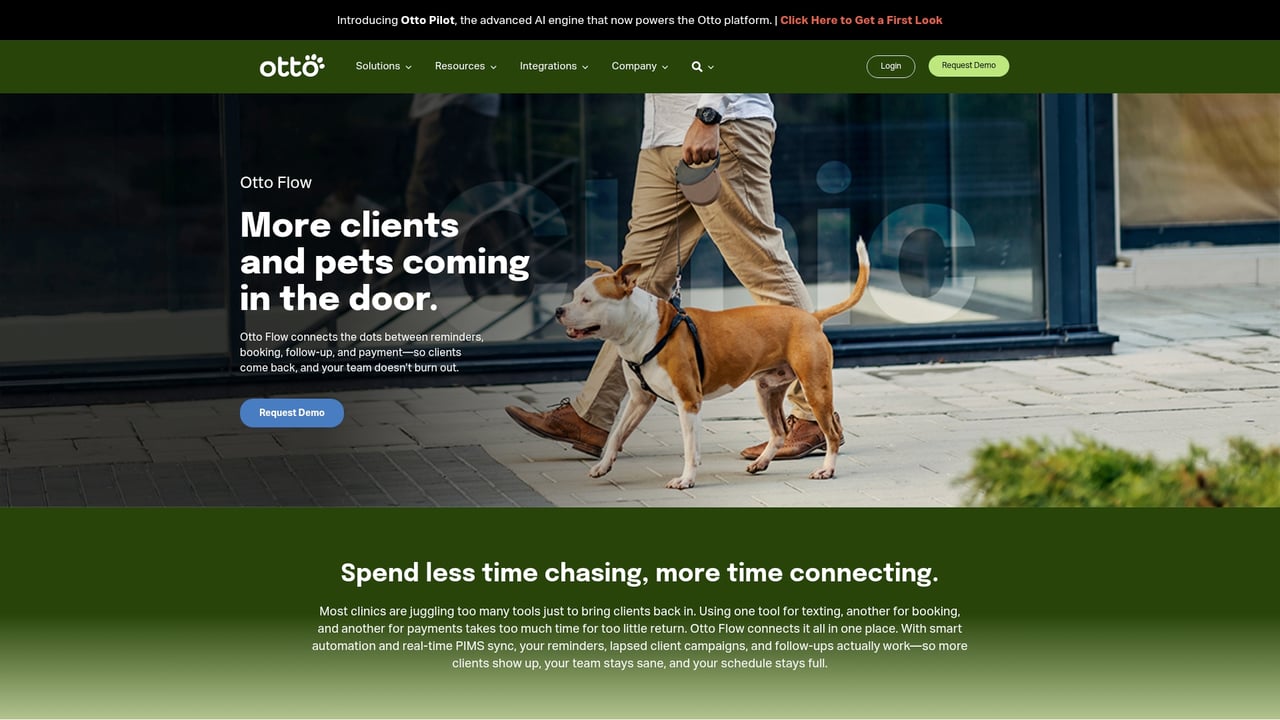 Screenshot of Otto website