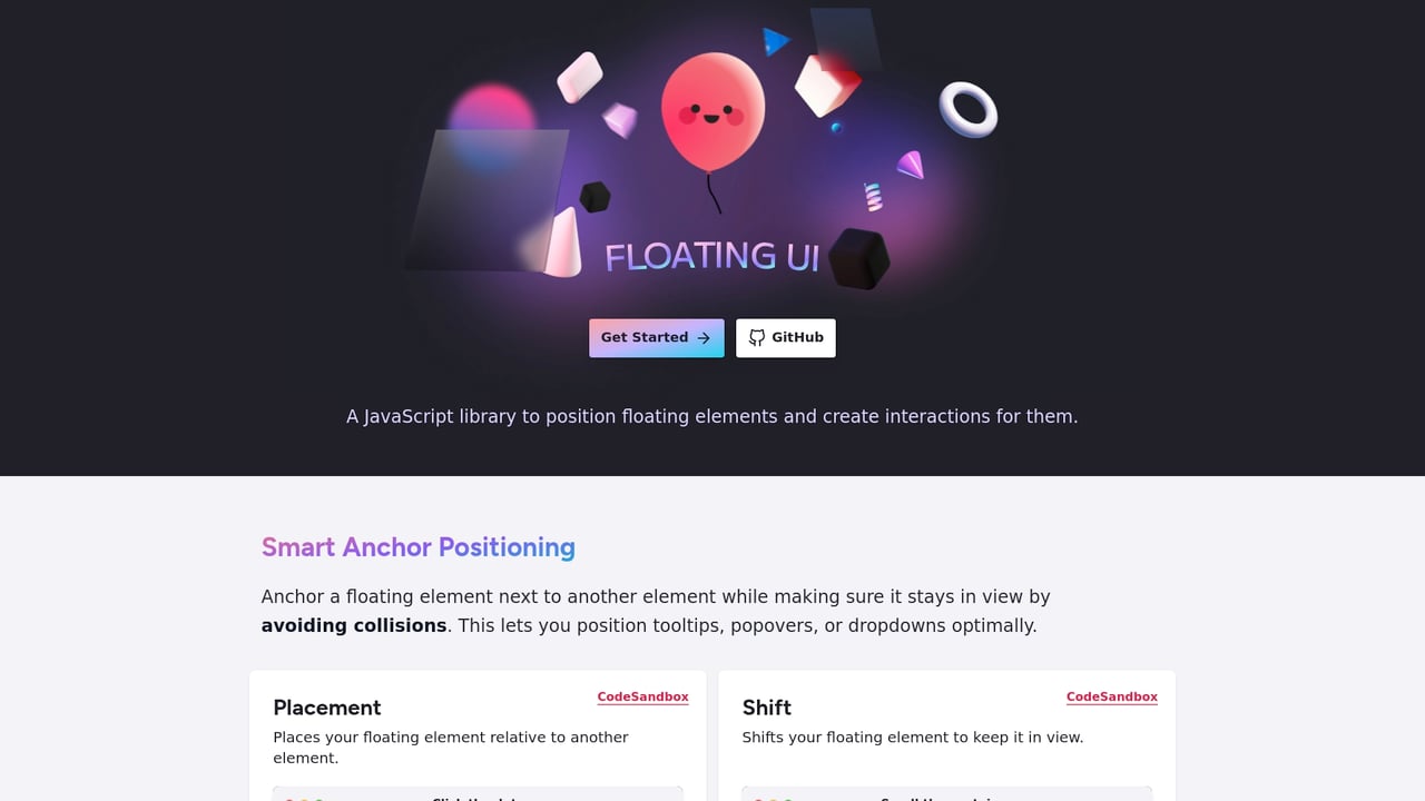 Screenshot of Popper website