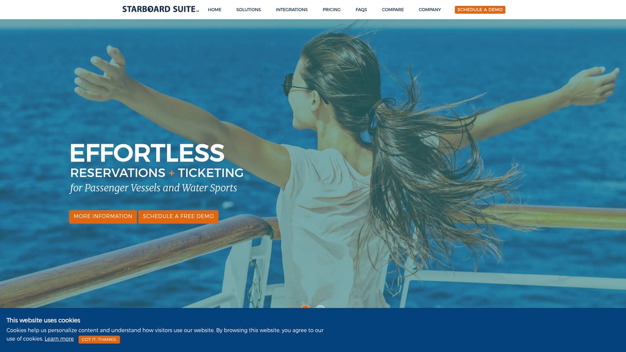 Screenshot of Starboard Suite website